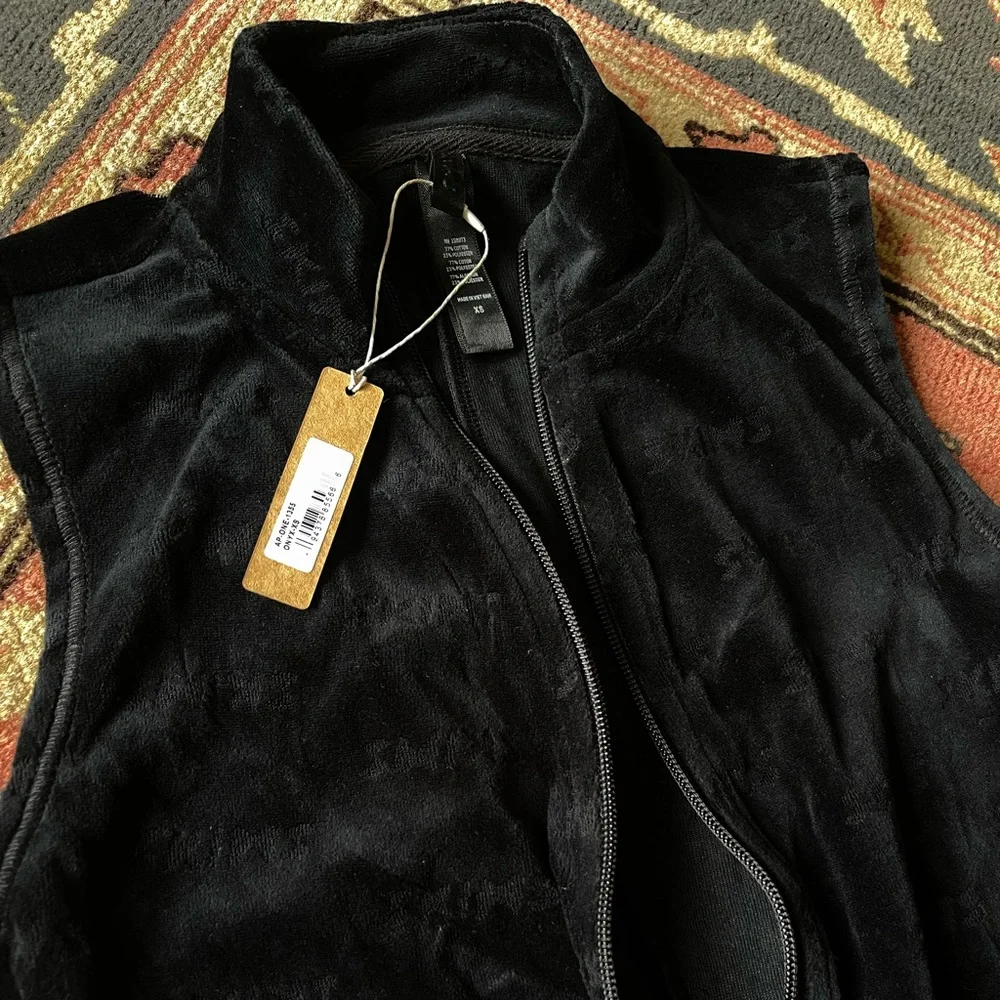 Skims logo velour short onsie - onyx - XS - Picture 5 of 6